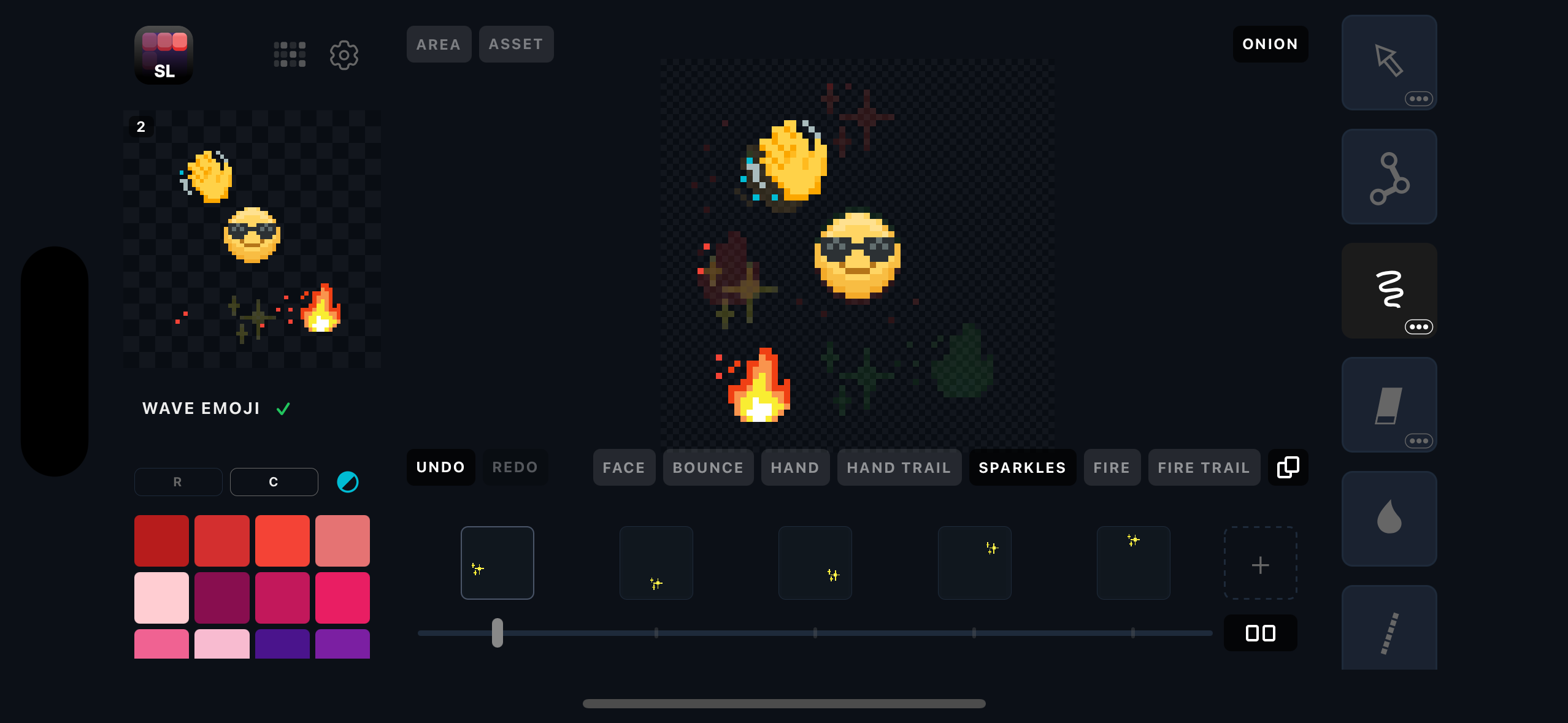 Landscape editing mode